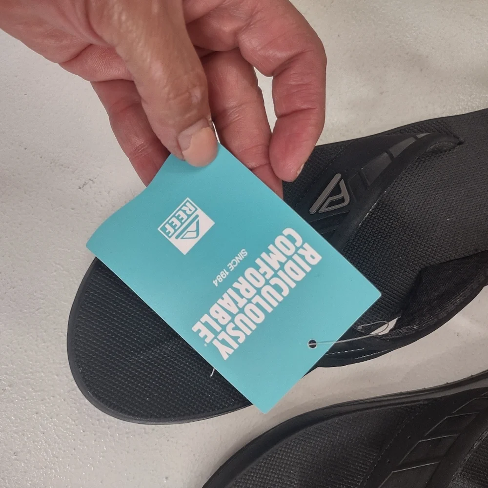 Reef Charcoal Flip Flops - Picture 3 of 4